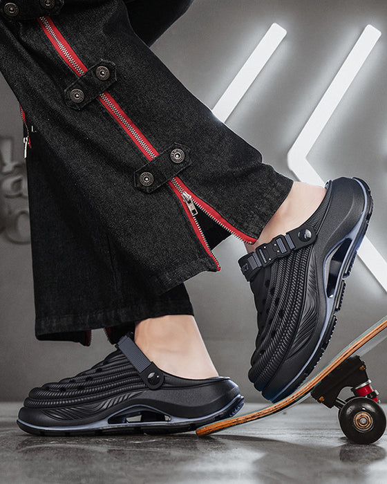 Sandalen Outdoor Dicke Sohle Rutschfest Geruchsresistent Langlebig Schnelltrocknend Weich Strand