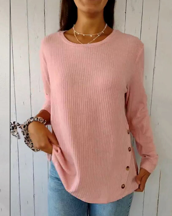 Langarmshirt mit Rundhalsausschnitt