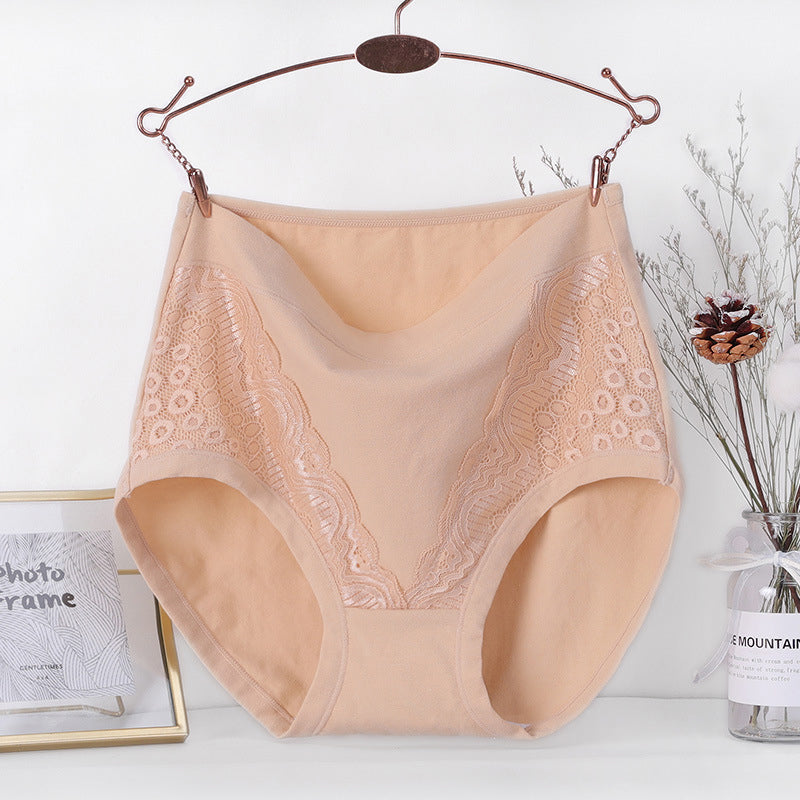 Slip Plus Größe Hohe Taille Auslaufsicher Baumwolle