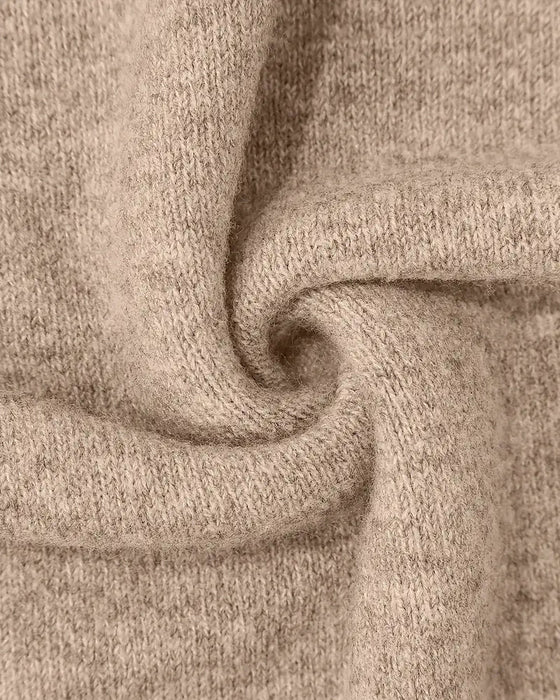 Pullover Stehkragen Gemustert Kontrast