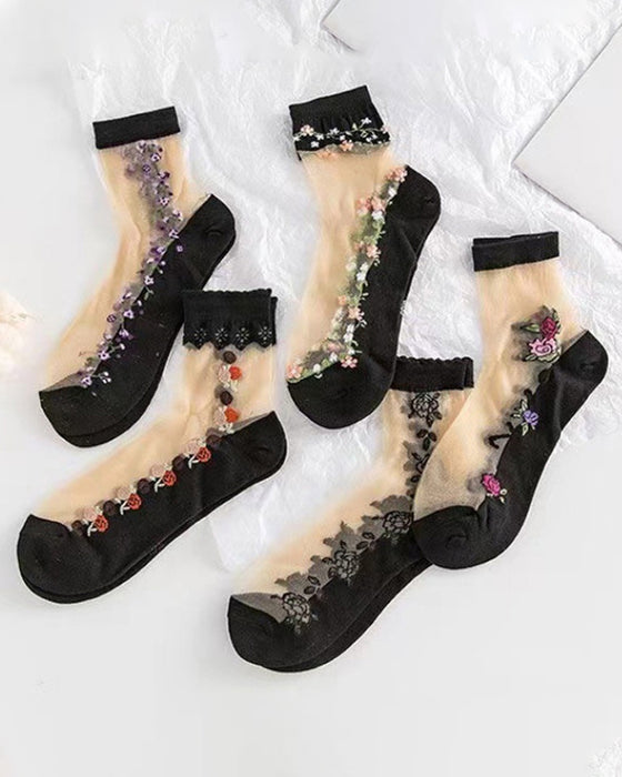 GlasSeide Kristall-Socken