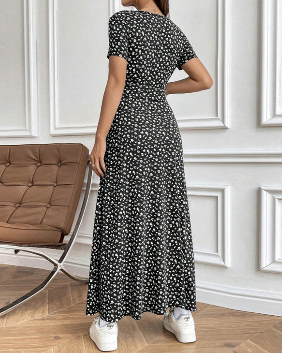 Kleid Sexy Elegant Bedruckt