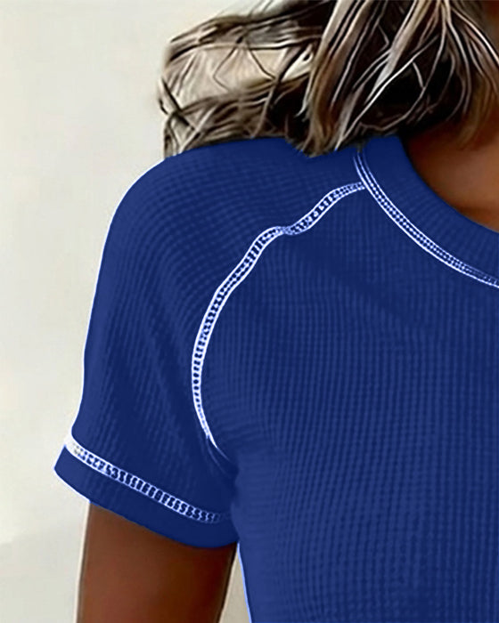 T-Shirt Webung Waffle Henley