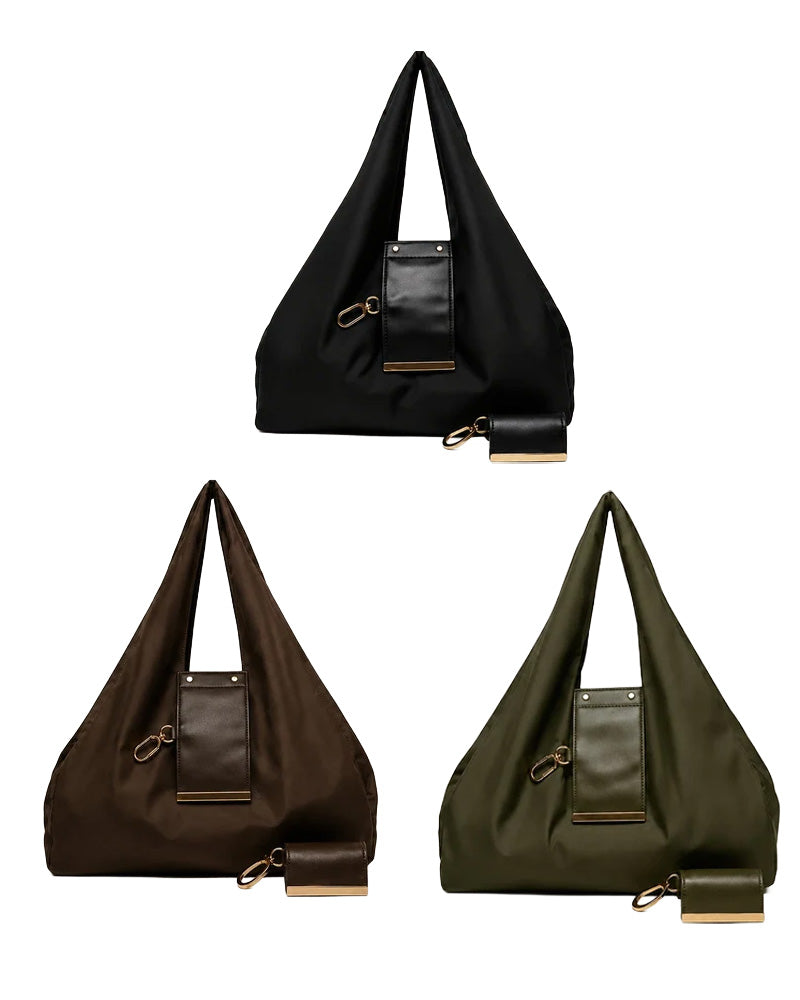 Verwandelbare Charm-Tasche – Stilvolle Vegane Leder Tote & Schlüsselanhänger-Charm