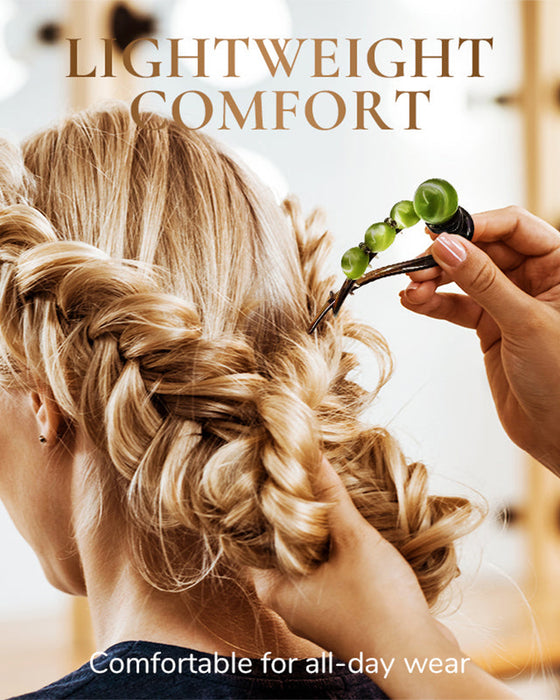 Elegante Haarklammer für Rückenhaarfrisuren