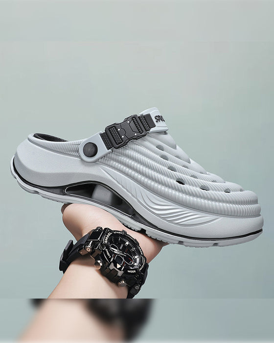 Sandalen Outdoor Dicke Sohle Rutschfest Geruchsresistent Langlebig Schnelltrocknend Weich Strand