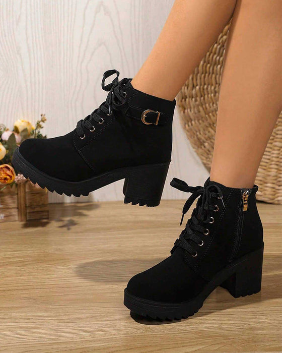 Chunky Plateau Stiefeletten