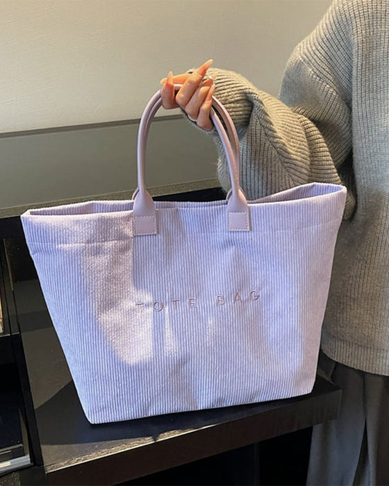 Tasche Buchstabendruck Tote