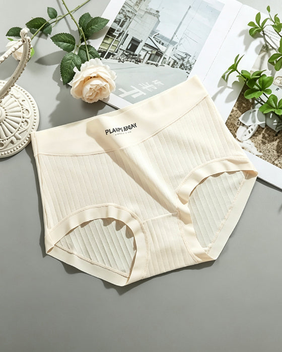 Slips Solid Farbe Hohe Taille