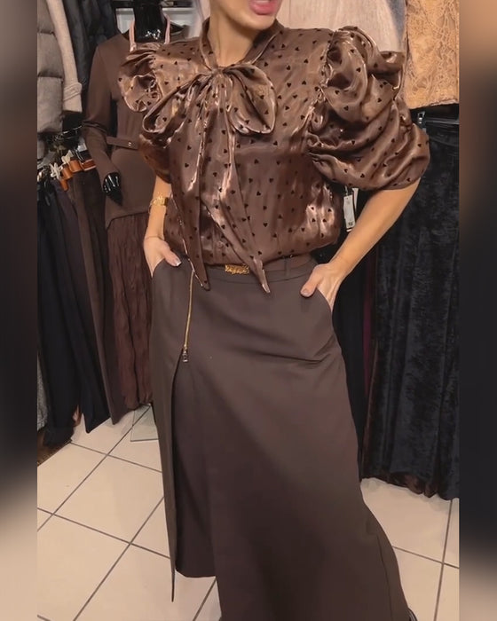 Rockhose stylisch Reißverschluss-Design lässig