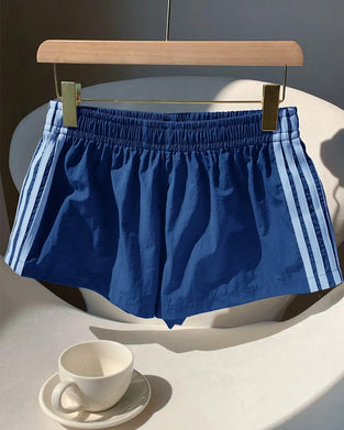 Shorts Gestreifte Kontrastierende Bahn