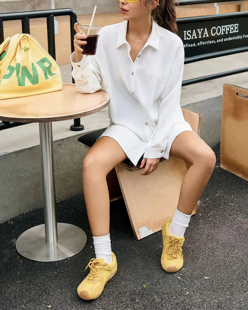 Set Locker geschnitten Off-Shoulder Casual