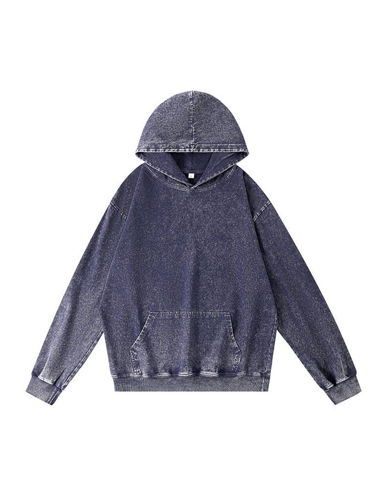Kapuzenpullover Lässig Einfarbig Tasche