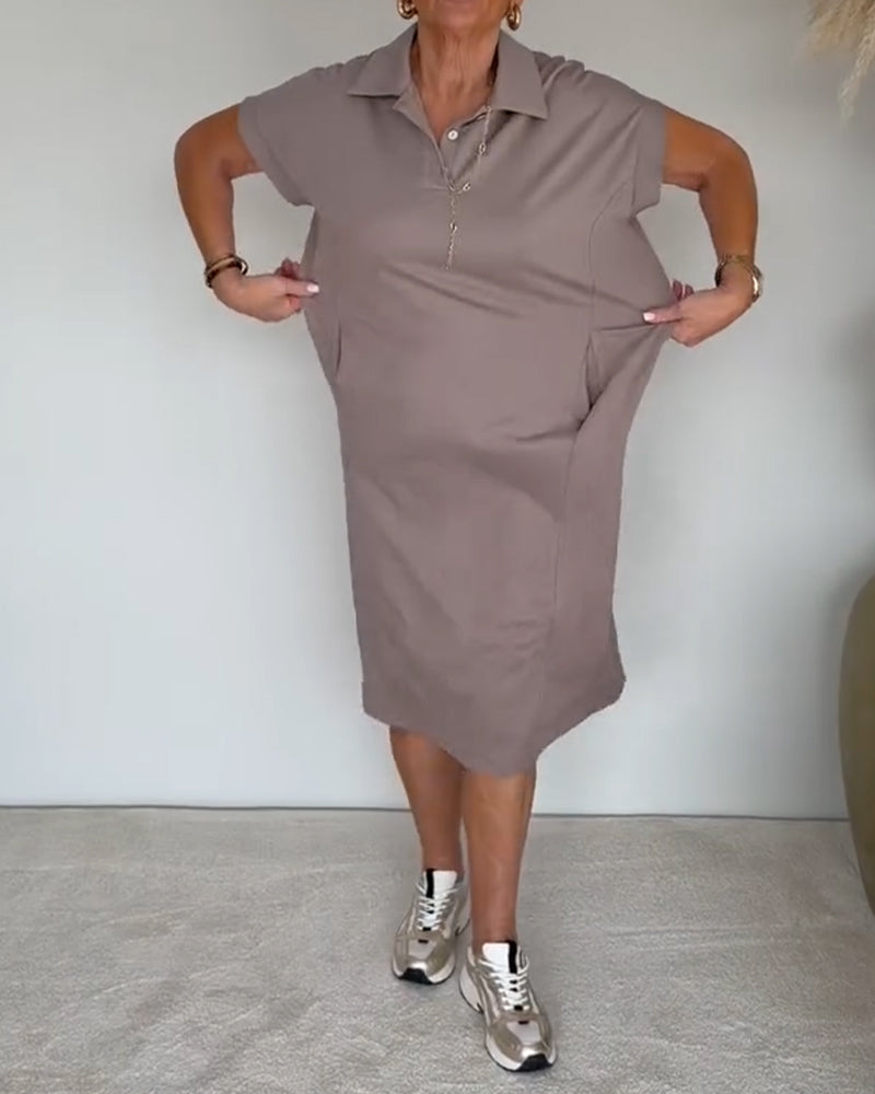 Kleid Casual Locker Polokragen