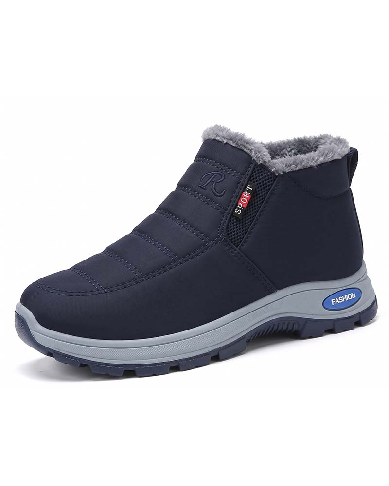 Winterliche Dick Gefütterte Schneestiefel, Slip-On Warme Freizeitschuhe Für Damen Und Herren