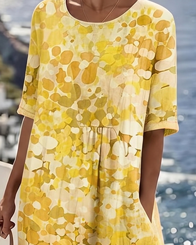 Kleid Gedruckt Locker