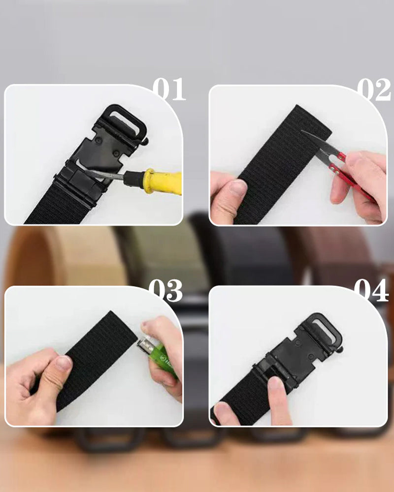 Männer Tactical Nylon Gürtel - Langlebige Schnalle & Verstellbare Größe