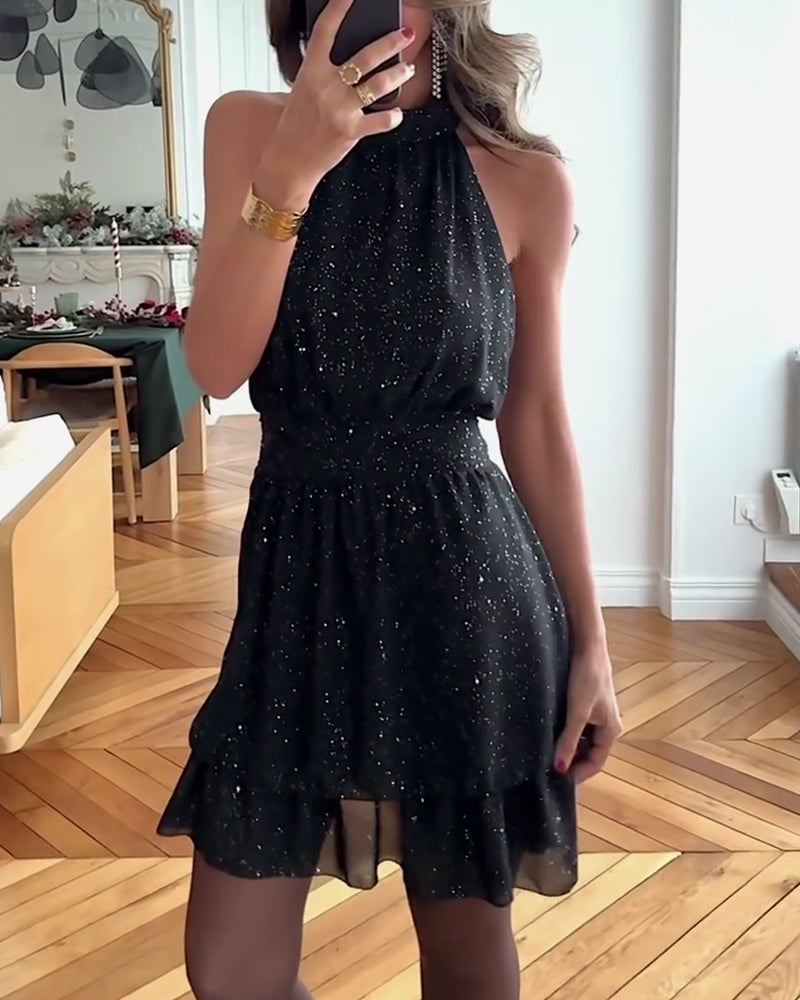 Kleid Ärmellos Sexy Modisch