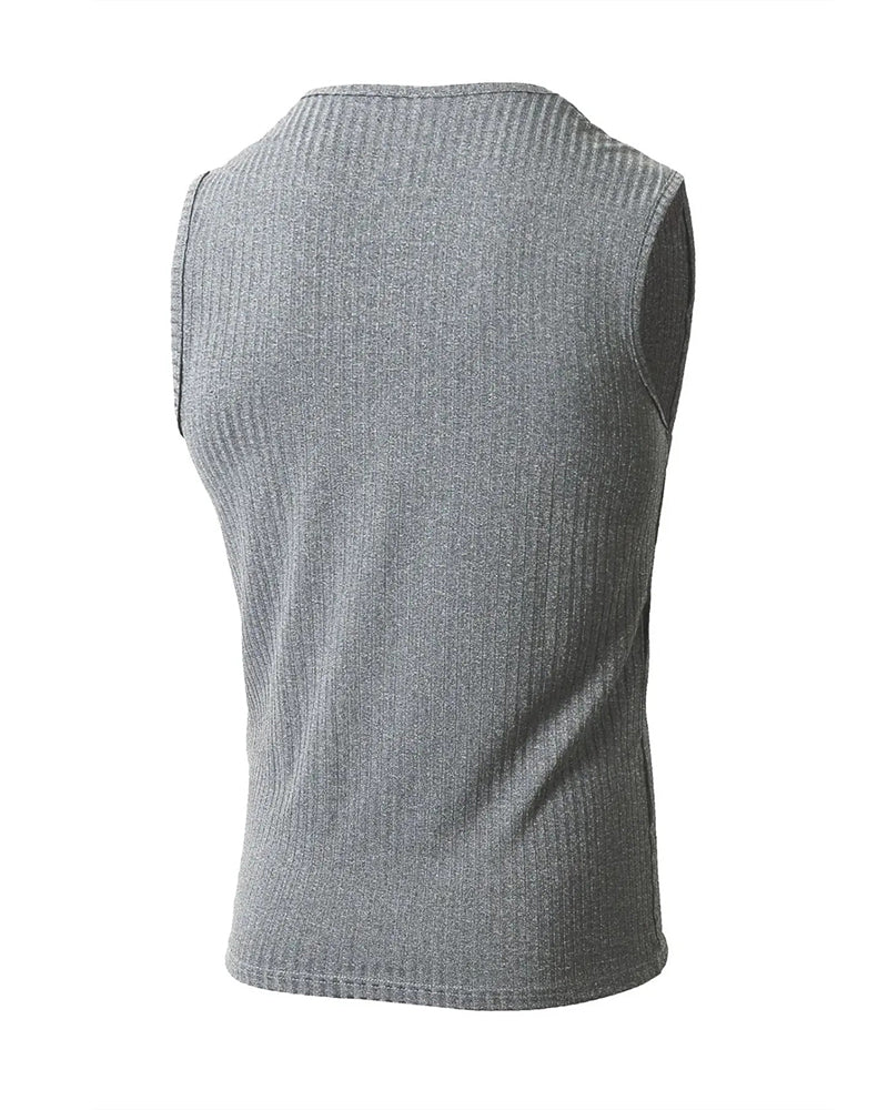 Herren Tanktop Einfarbig Sport Lässig