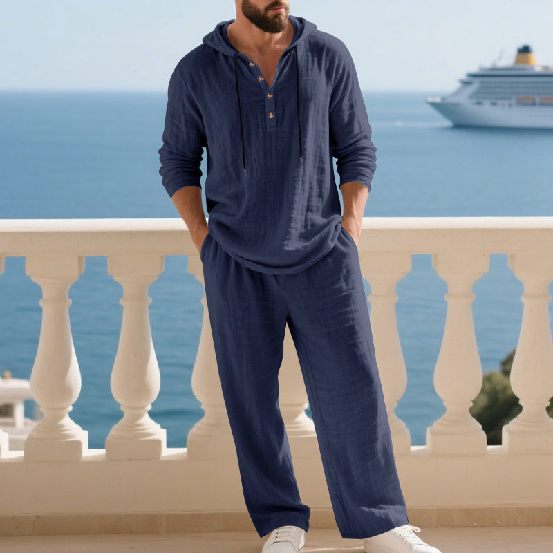 Zweiteiler-Set Mode Herren Casual Lang