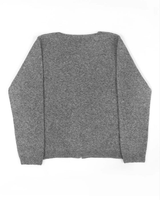 Pullover Knopf Unregelmäßig Einfarbig
