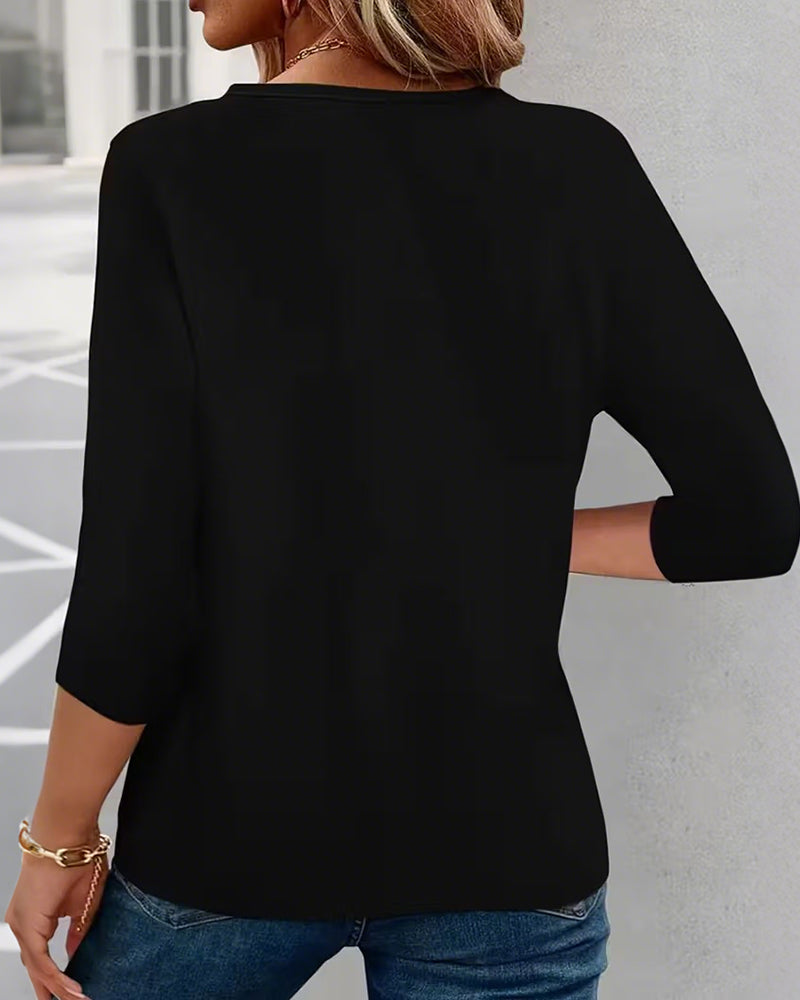 V-Ausschnitt Herzförmiges Top