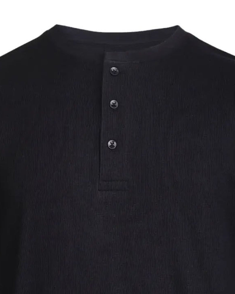 Hemd Rundhals Henley Langarm