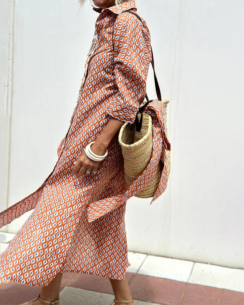 Kleid Mit Seitenschlitz Hemd