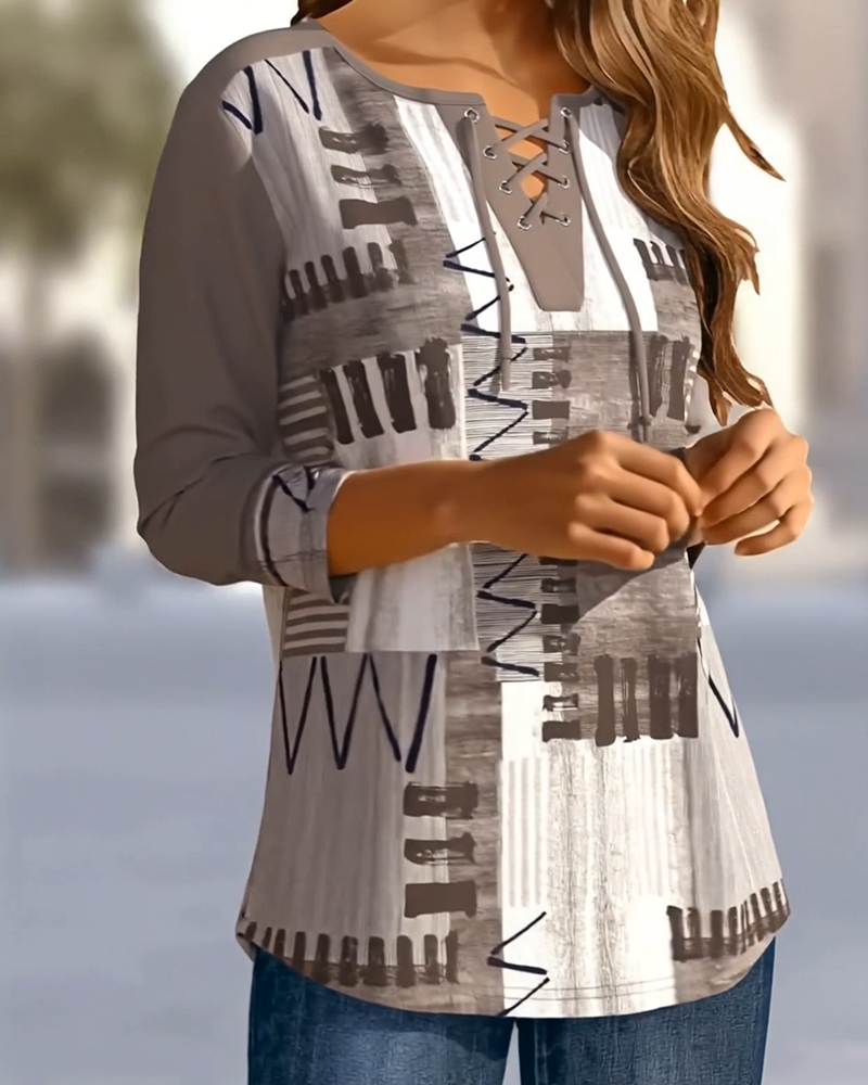 Top stylisches Kreuzband Karoprint