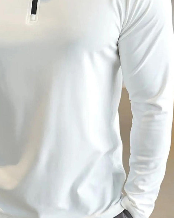 Herren Oberteil Langarm Schnelltrocknend Sportlich