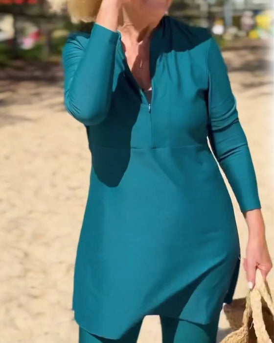 Tankini ein langärmliger Sonnenschutz