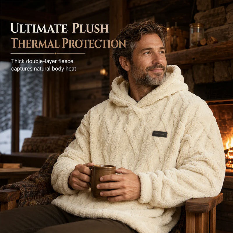 Herren Winter Jacquard Muster Hoodie