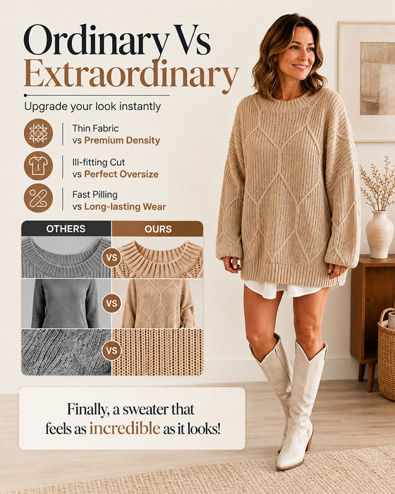Pullover Einfarbig Langarm
