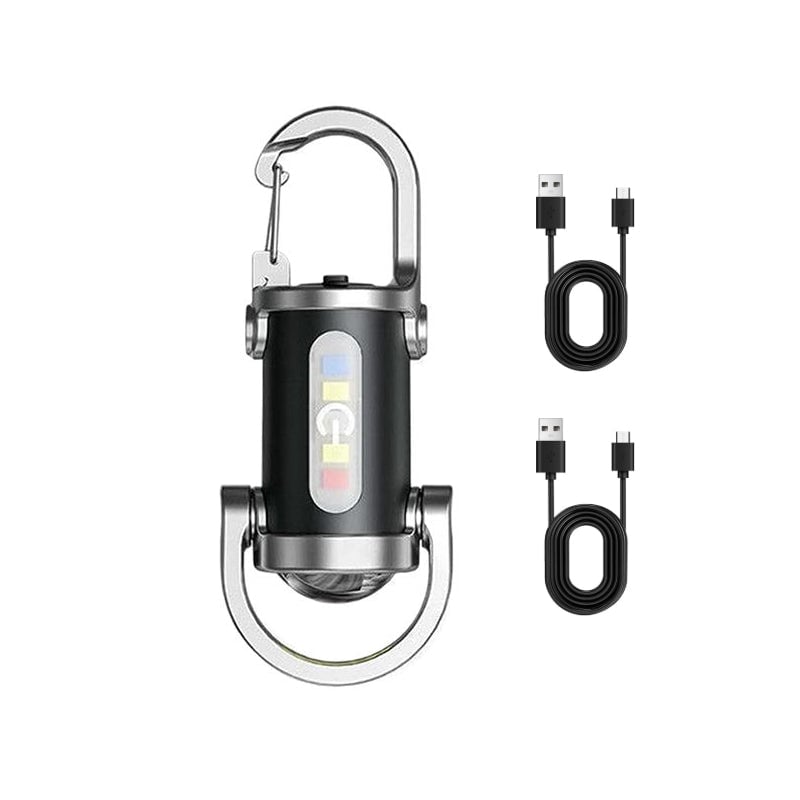 Wiederaufladbare Mini-Taschenlampe Schlüsselanhänger
