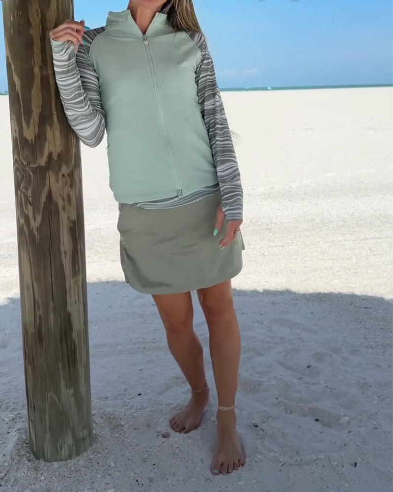 Tanktop & Baderock Dreiteiliges Badeanzug-Set: Sonnenschutz Sport