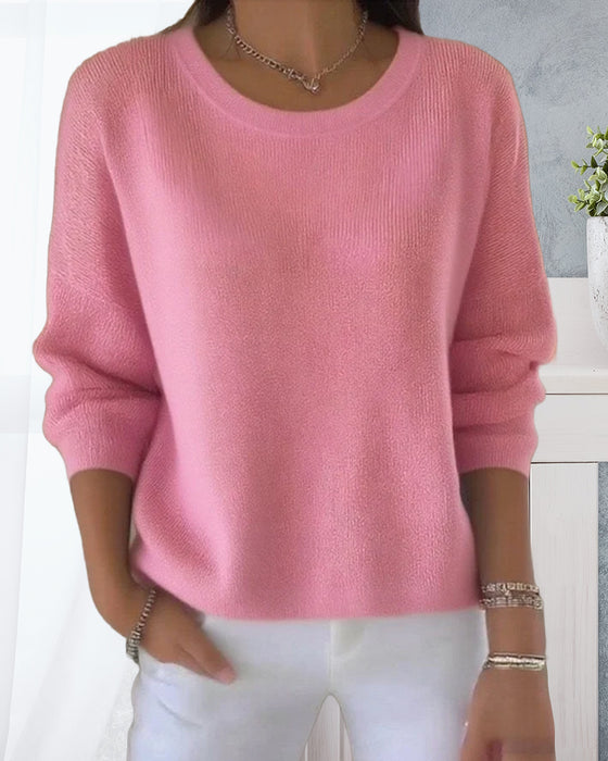 Pullover Uni Rundhals Drop Shoulder