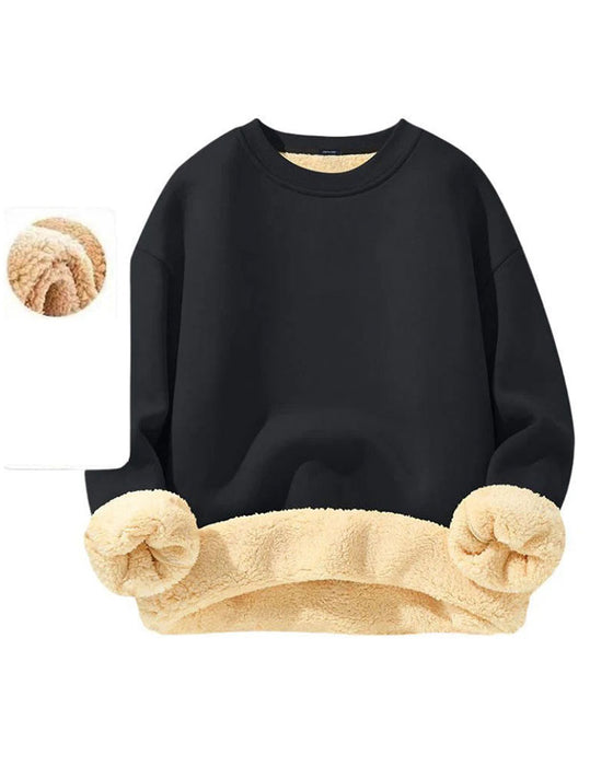 Sweatshirt Rundhals Einfarbig Herren
