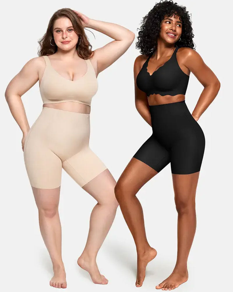 Bauchkontrolle Shapewear Atmungsaktive Bequeme Shorts Für Damen Po Hebende Body Shaper Shorts Hohe Taille Nahtlose Mieder Unter Kleid