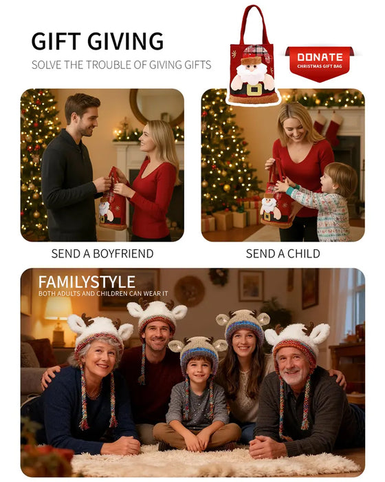 Original Design Festliche Weihnachtsgeweihmütze