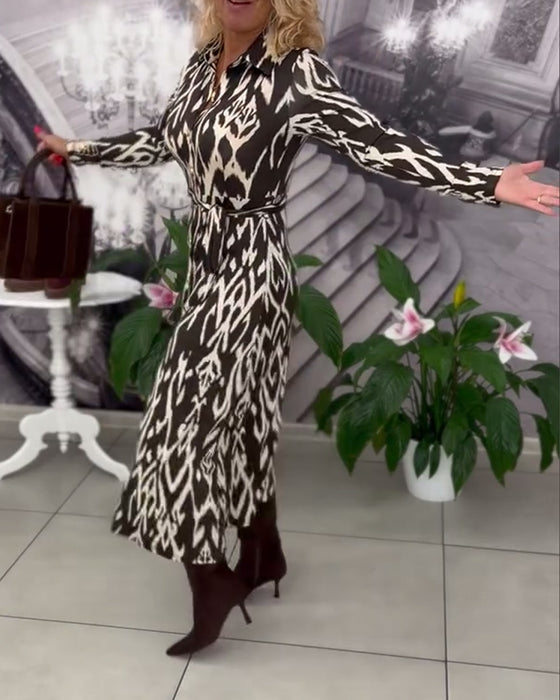 Kleid Mit Geometrischem Muster Merkmal