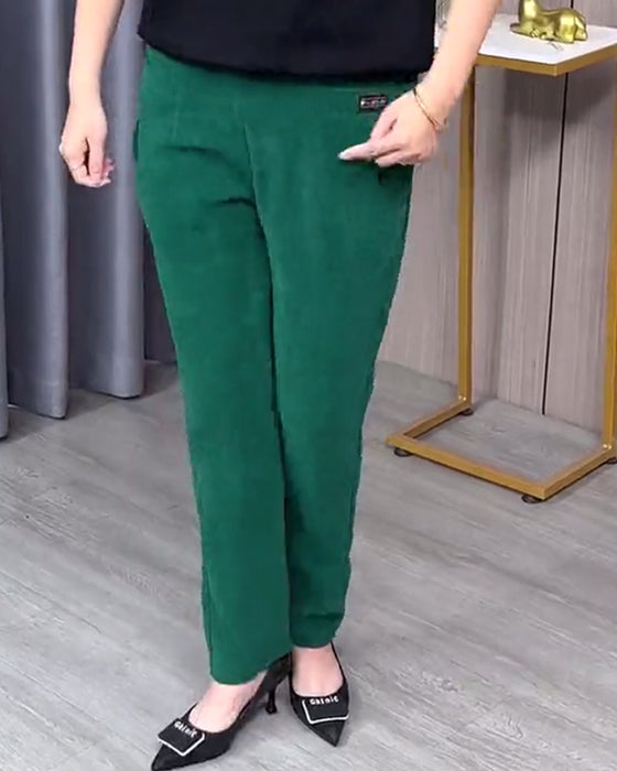 Einfarbige Stretch-Skinnyhosen