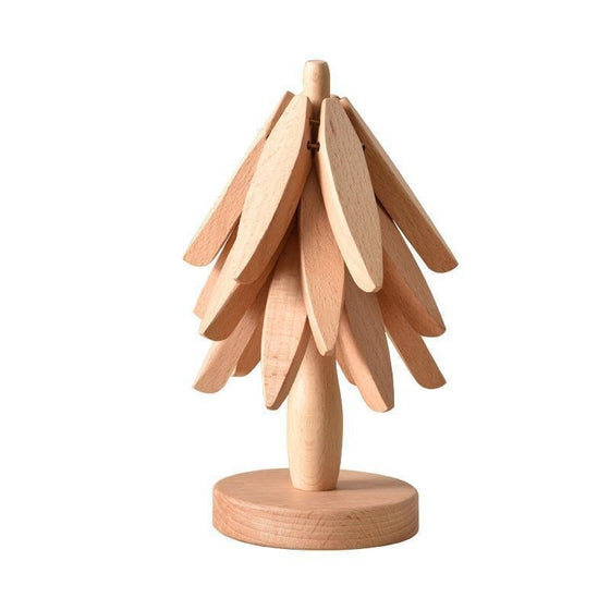 👍Baum Massivholz Isolierung Platzset