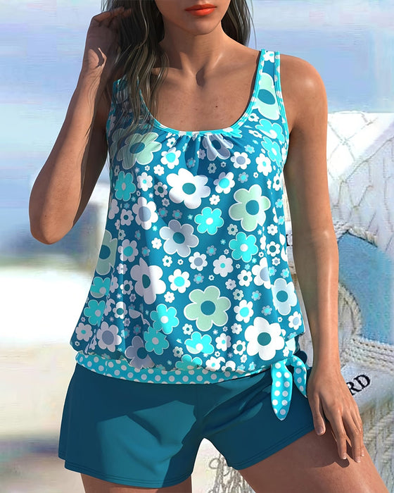 Tankini Xiaohua Boxer Geteilt