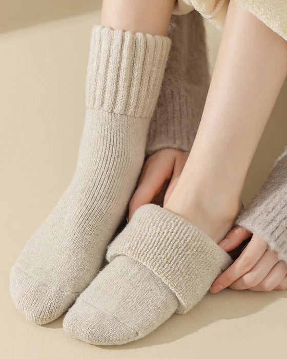 Damen-Merinowoll-Stiefelsocken
