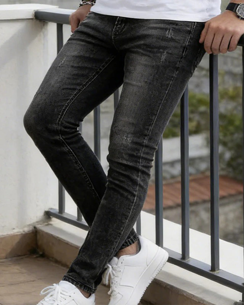 Jeans Herren Lässig Uni