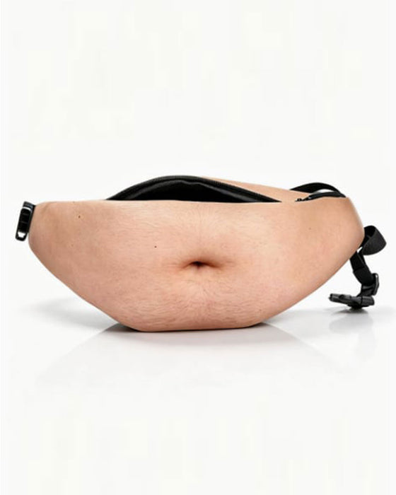Lustige Bauchtasche – Realistische Bauchtasche als Gag