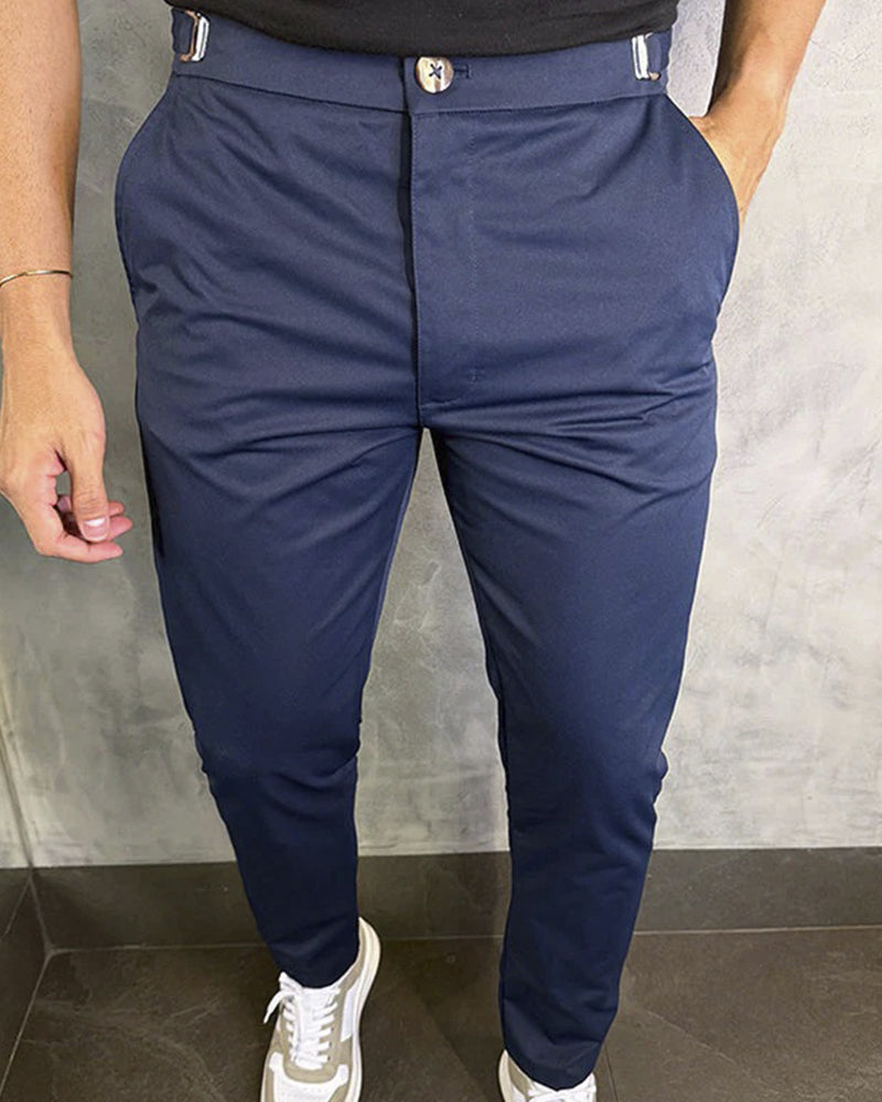 Hose Herren Stretch Schmal Geschnitten