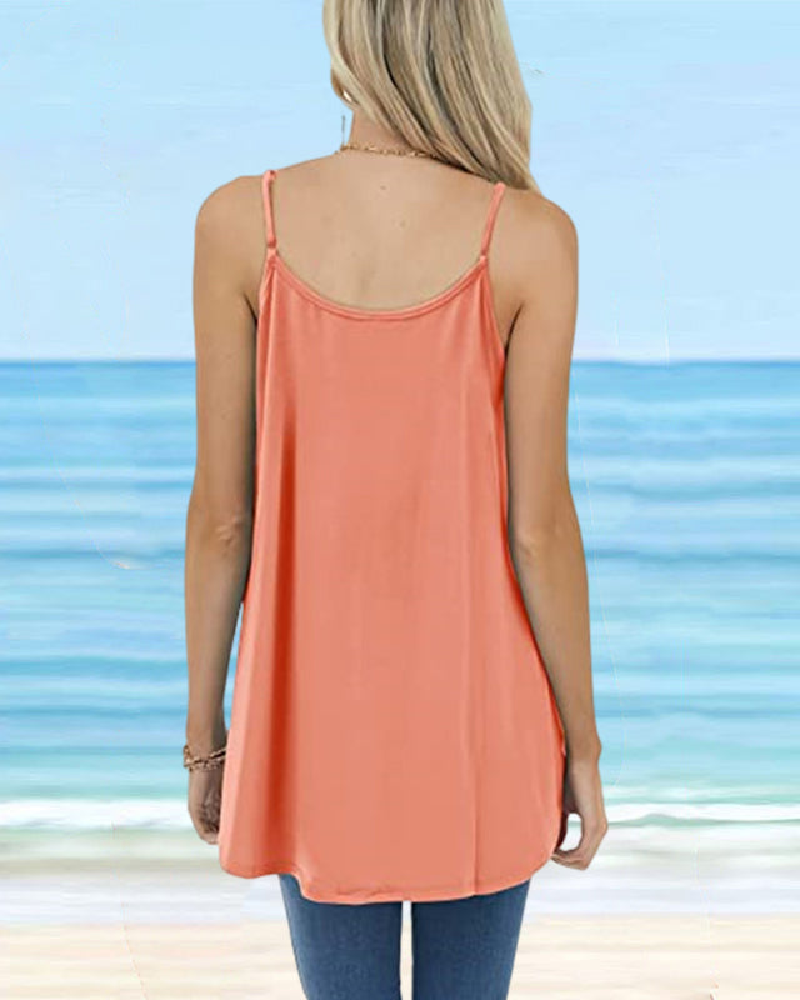 Camisole Damen Basic Rundhals