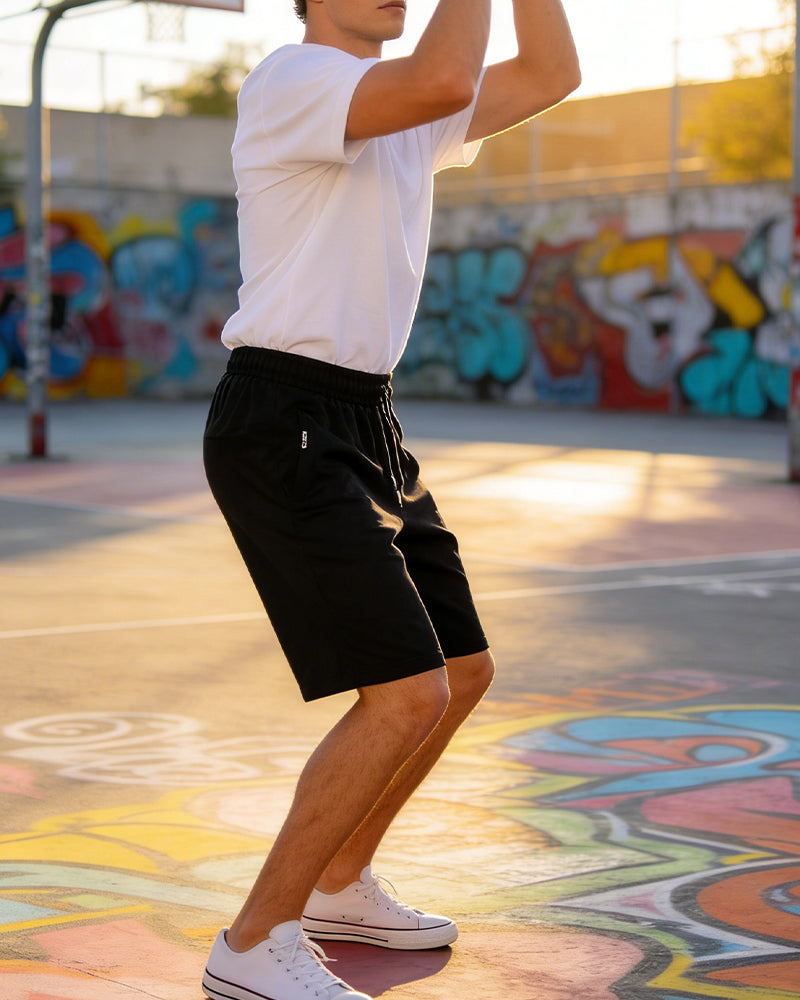 Shorts Herren Unifarben Strand