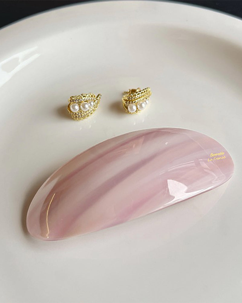 Ein-Wort Pferdeschwanz Haarnadel Fortgeschrittenes Gefühl Pony Klemme Halb Binden Haar Feder Klemme Seite Klemme Haaraccessoires